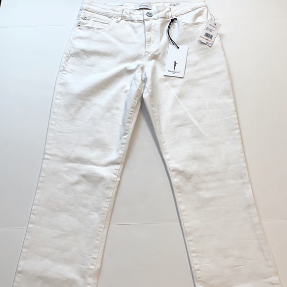 Skinny Girl SZ 28 White Rail Straight Midrise Denim Jeans New - Picture 10 of 13